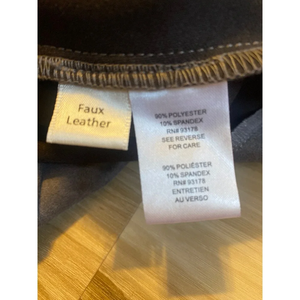Tahari faux leather